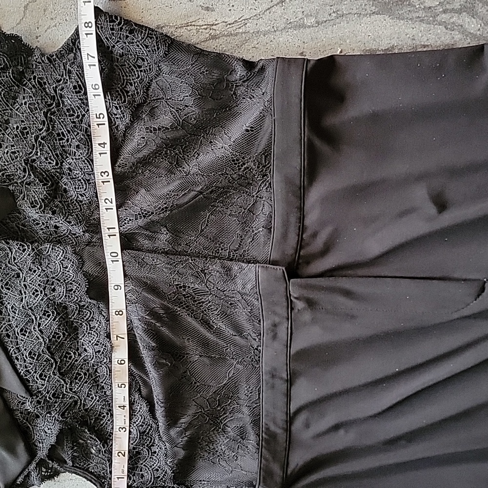 BETSEY JOHNSON Cap Sleeve Black Tie Jumpsuit Black size 14 - Picture 12 of 16